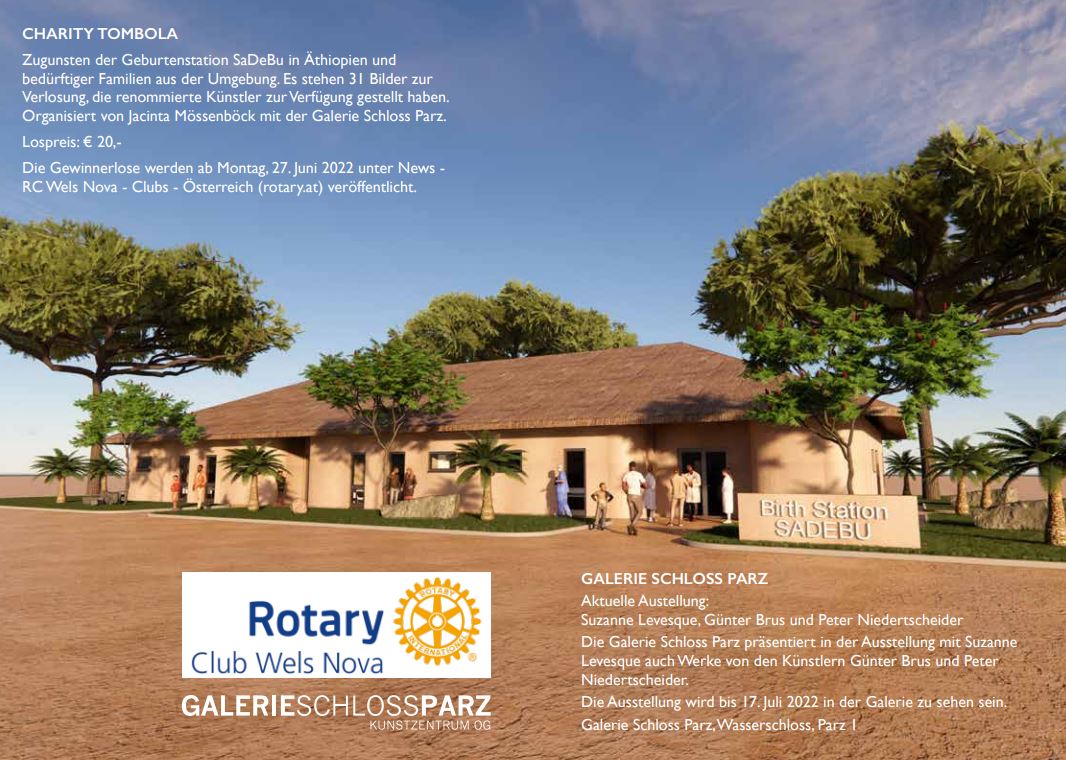 Charity Tombola Rotary Club Wels Nova und Galerie Schloss Parz
