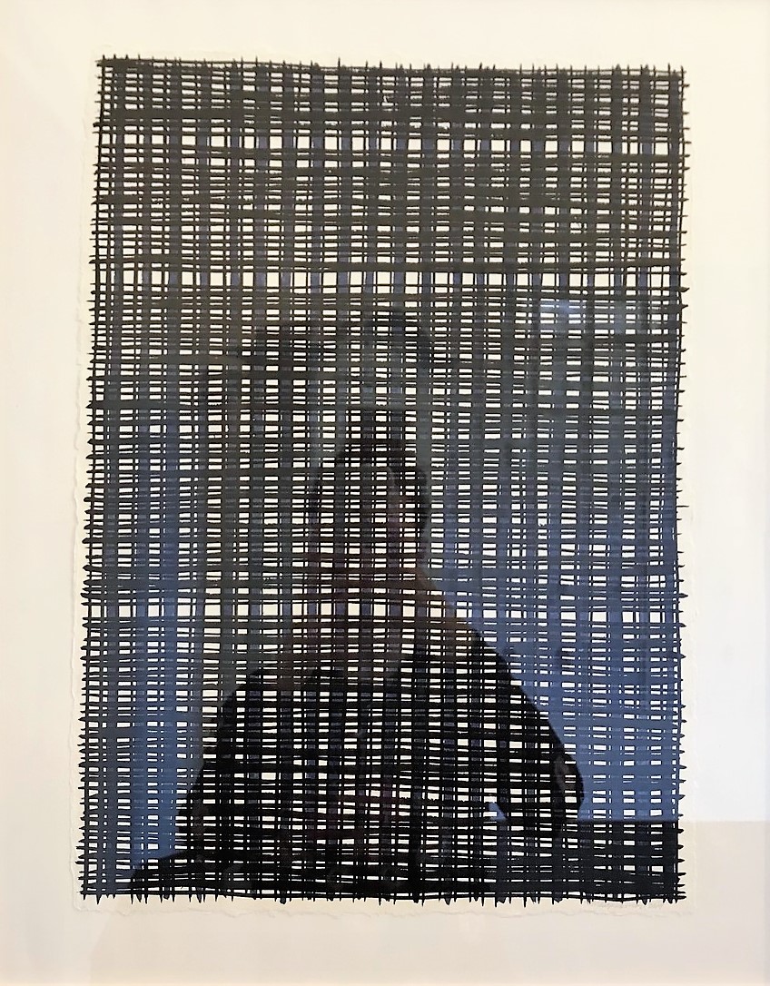 Marga Persson, o.T., Tuschezeichnung auf Japanpapier, 42 x 30 cm, 2019 Foto: Galerie Schloss Parz